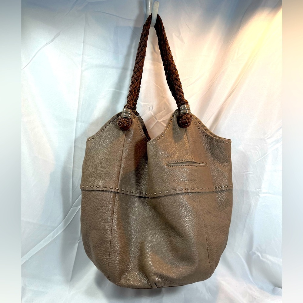 The Sak Tan Leather Satchel